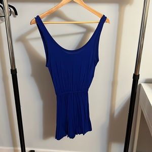 Blue strap romper